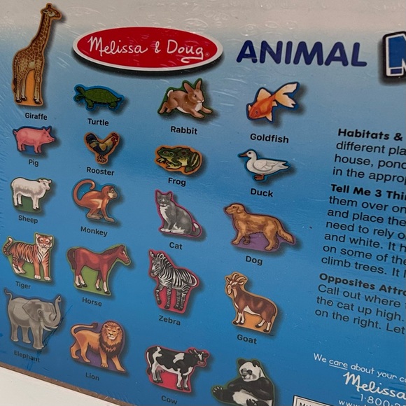 Melissa & Doug animal magnets 20 wooden animal - Picture 5 of 8